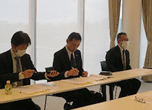 藁谷一般部会長 武石ボイラー部会長 菅原ボイラー副部会長