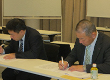 秋野衛生部会長 針生衛生副部会長